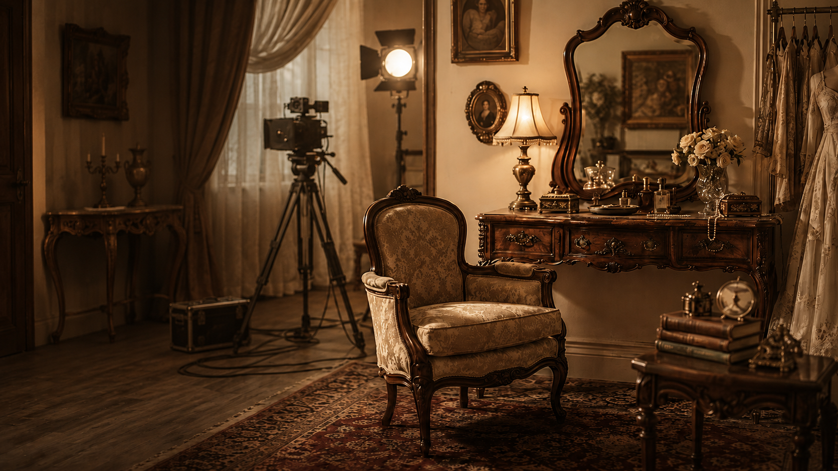 Set de filmagem com móveis antigos – Daisy Decorações Pinheiros SP
